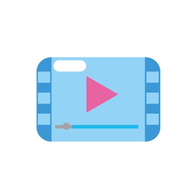 video dijital oyun medya ekran vektör çizim