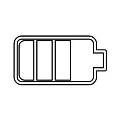 line battery power electric digital charge, vector illustration