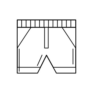 tatil vektör çizim plajda yüzmek için satır mayo