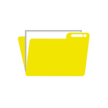 önemli iş belgeleri klasör dosyanızla illüstrasyon vektör