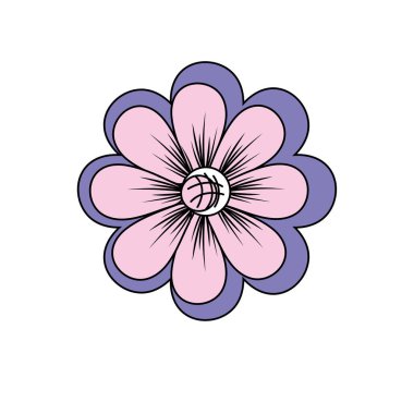 Doğal çiçek bitki yaprakları vektör çizim ile