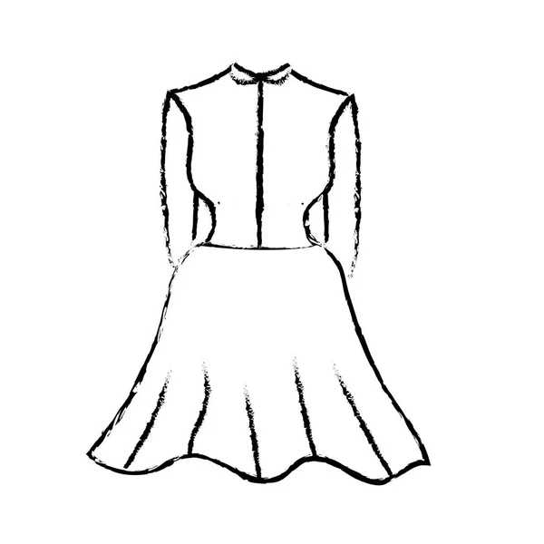 Figure Belle Femme Porter Style Design Illustration Vectorielle — Image vectorielle