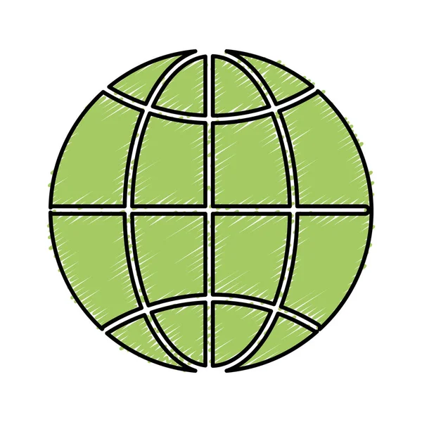 global symbol to earth planet, vector illustration design