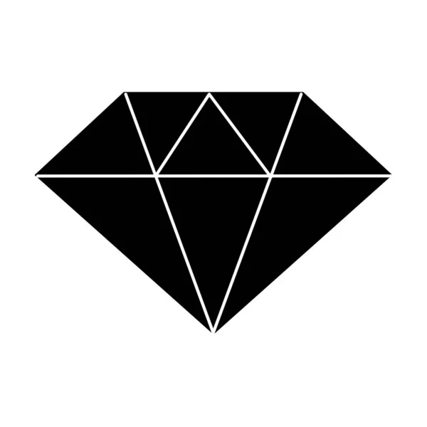 轮廓美丽的宝石钻石豪华使用 矢量插图 — 图库矢量图片