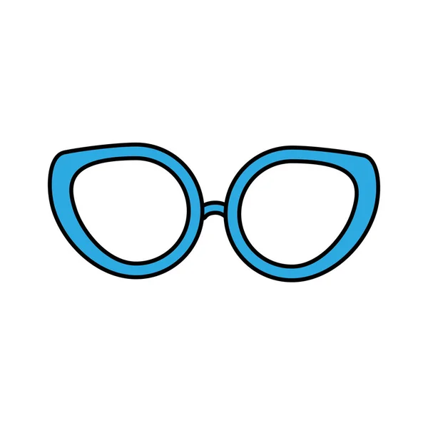 Glasses Use Eyes Vector Illustration — 스톡 벡터