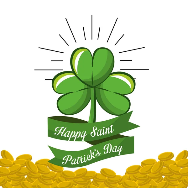 yonca Patricks Günü simge görüntüsünü, vektör çizim