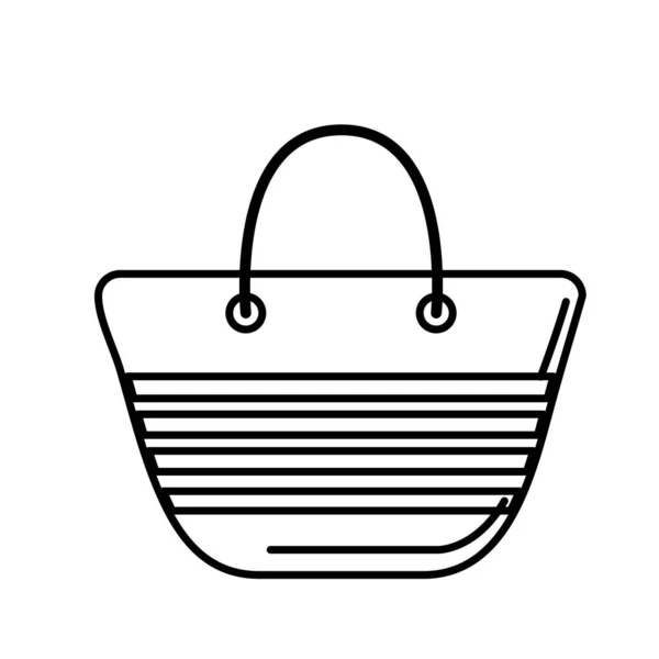 ビーチのベクトル図にする行ファッション財布 — ストックベクタ