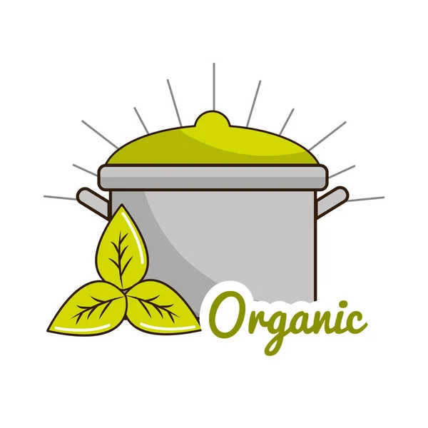 Bioélelmiszerek Ikon Készlet Vektoros Illusztráció Design — Stock Vector