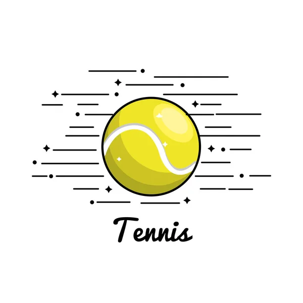 Symbol Tennis Spielen Symbol Vektor Illustration Design — Stockvektor