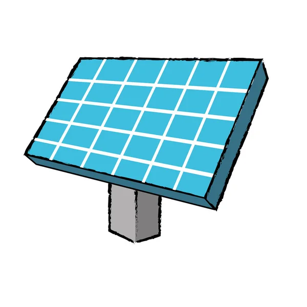 Energia Słoneczna Element Ilustracja Wektorowa Opieki Ecologycal — Wektor stockowy