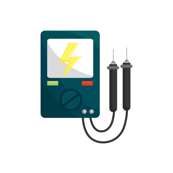 energy logger to meter electricity in the planet, vector illustration