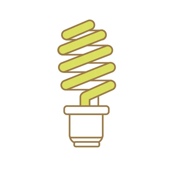 Energiesparlampe Sparen Vektor Illustration Design — Stockvektor