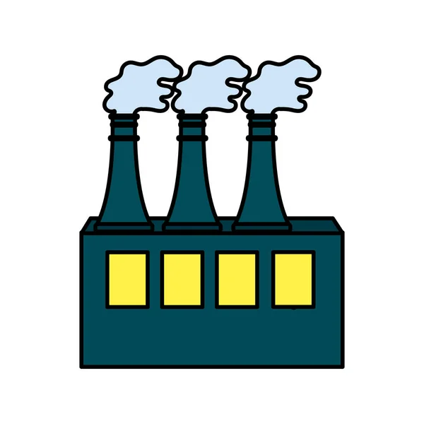 Завод Загрязнения Окружающей Среды Загрязнение Окружающей Среды Планеты Векторная Иллюстрация — стоковый вектор