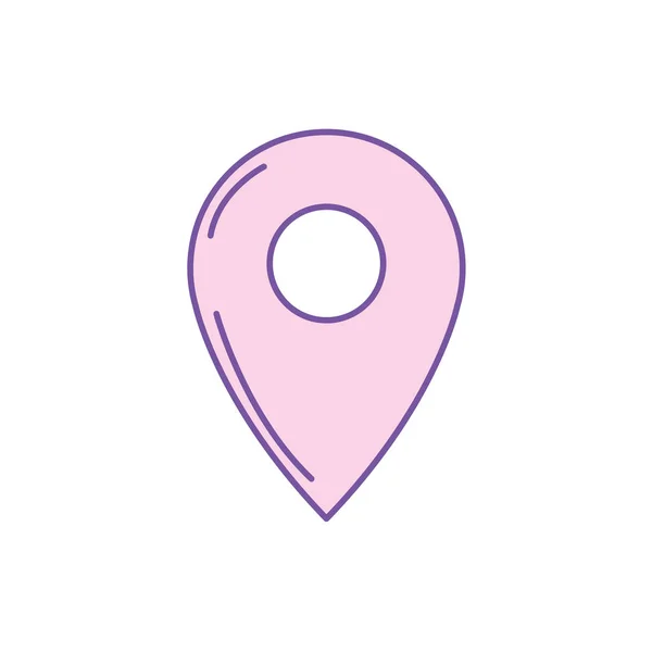 Symbole Ubication Pour Explorer Carte Emplacement Vectoriel Illustration — Image vectorielle