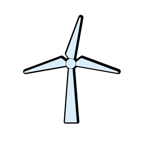 Windpower Technologii Ilustracji Wektorowych Ochrony Środowiska — Wektor stockowy