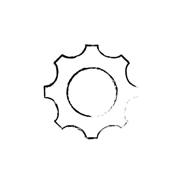 Figura Ingegneria Ingranaggi Industria Processo Tecnologia Vettoriale Illustrazione — Vettoriale Stock