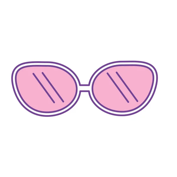 Niedliche Sonnenbrille Mode Stil Design Vektorillustration — Stockvektor