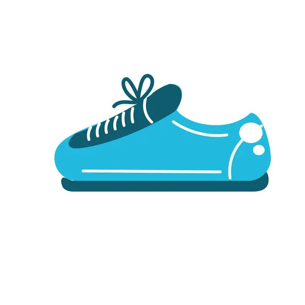 Sneaker Pour Pratiquer Exercice Entraîner Illustration Vectorielle — Image vectorielle