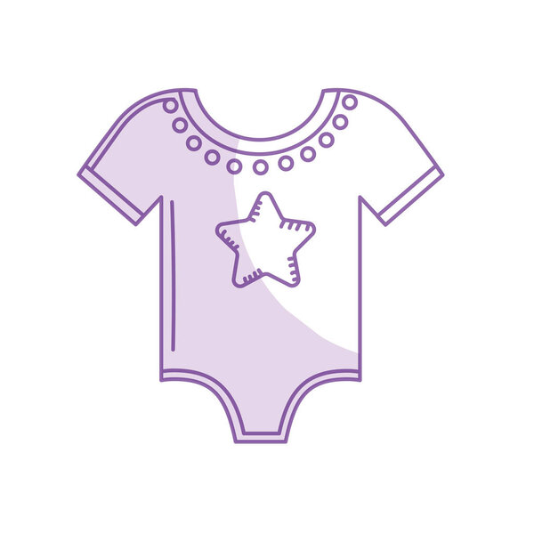 silhouette baby clothes that used to sleep vector illustration