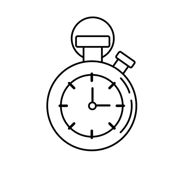 Chronomètre Ligne Pour Connaître Mesurer Illustration Vectorielle Temps — Image vectorielle