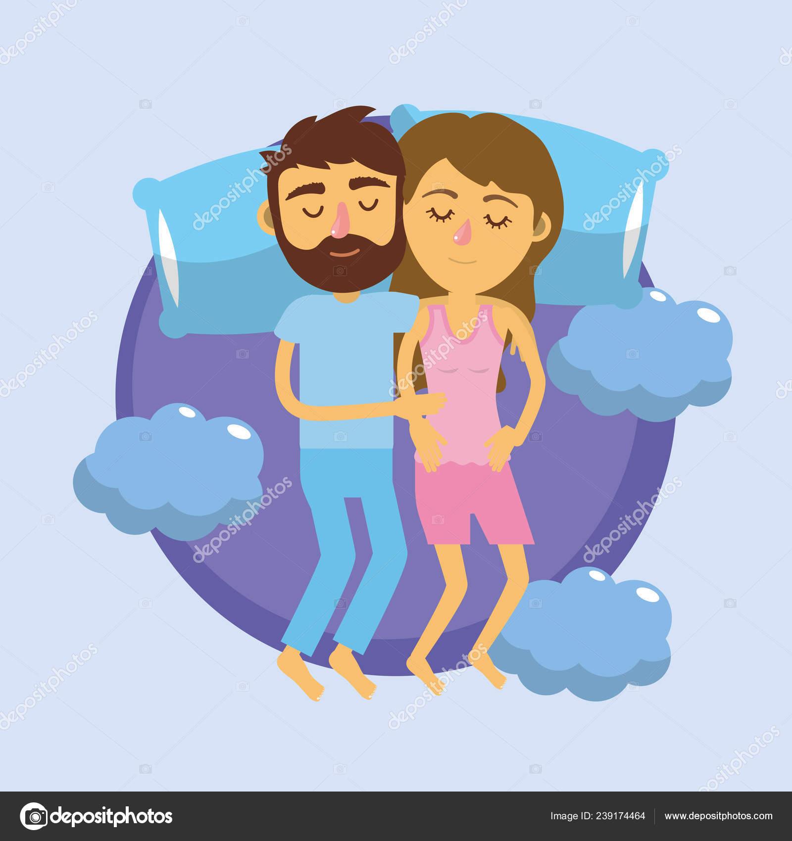 Couple Sleeping Together Good Dreams Vector Illustration Stock Vector Image by ©stockgiu #239174464 Couple Sleeping Together Good Dreams Vector Illustration Stock Vector Image by ©stockgiu #239174464