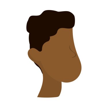 iyi adam yüz haistyle, vektör çizim tasarım ile