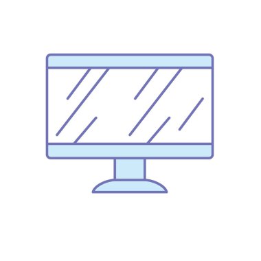 Sosyal bilgi teknolojisi bilgisayara bağlanmak vektör çizim