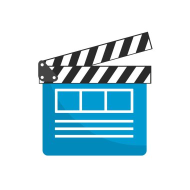 Klaket Kısa film projeksiyon stüdyosu, vektör çizim için