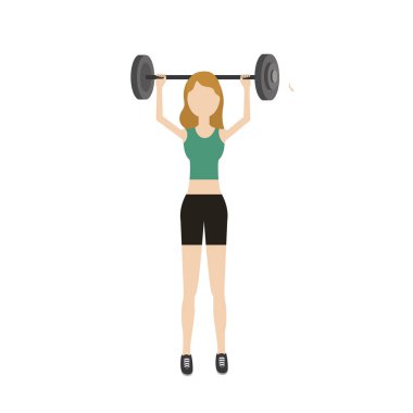 Dambılı kadın vektör çizimi yapacak.