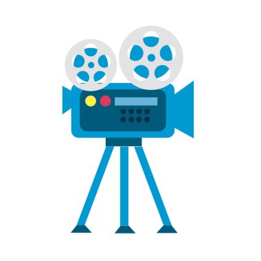 film kamera projeksiyon sahne, vektör çizim