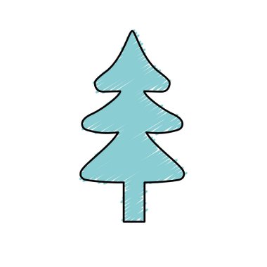 Doğal çam ağacı ekoloji rezerv vektör çizim için