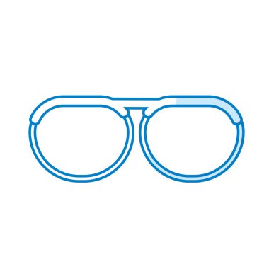 siluet güzel gözlük aksesuar için görebilirsiniz, vektör çizim