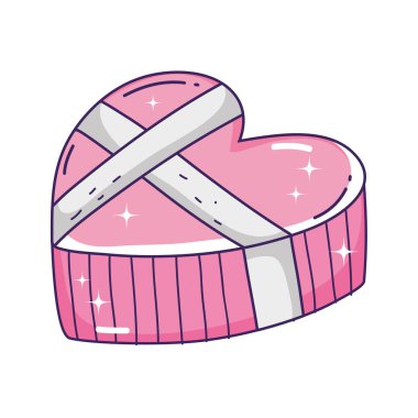 Sevgililer Günü tebrik kartı. Vektör illüstrasyonu