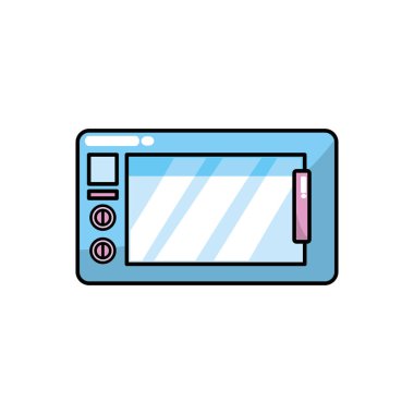 teknoloji mutfak gereçler nesne vektör çizim mikrodalga