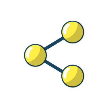 Sosyal medya teknoloji bağlantısı vektör çizim paylaşmak