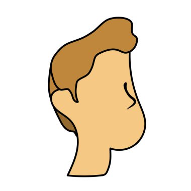 iyi adam yüz haistyle, vektör çizim tasarım ile