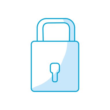 siluet asma kilit sacurity özel bir şey, vektör çizim için