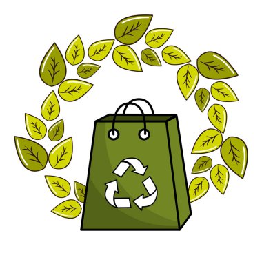 reciclying sepet simgesi, vektör çizim tasarım insanlar