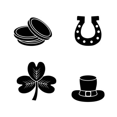 yonca Patricks Günü simge görüntüsünü, vektör çizim