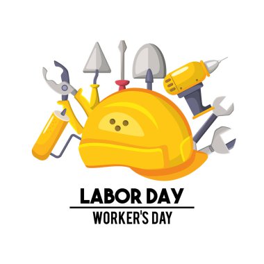 İşçi Bayramı Ulusal kutlama simge vektör çizim