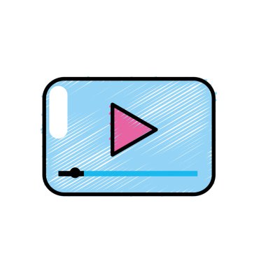 video dijital oyun medya ekran vektör çizim