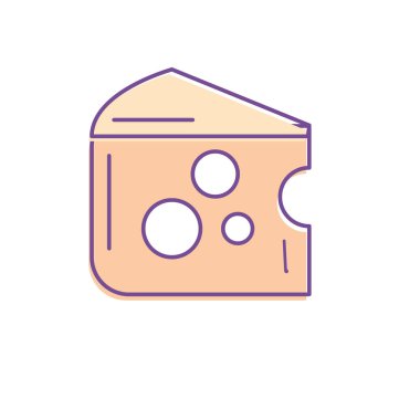 lezzetli peynir gıda besin vektör çizim ile