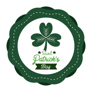 yonca Patricks Günü simge görüntüsünü, vektör çizim
