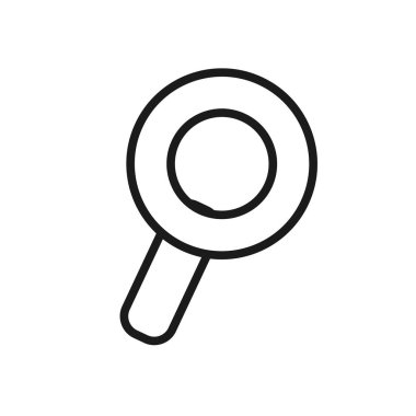 figure magnifying glass icon search, vector illustration