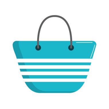 Plaj vektör çizim içinde olmak moda çanta