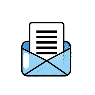 önemli mesaj bilgi vektör çizim ile kart mektup