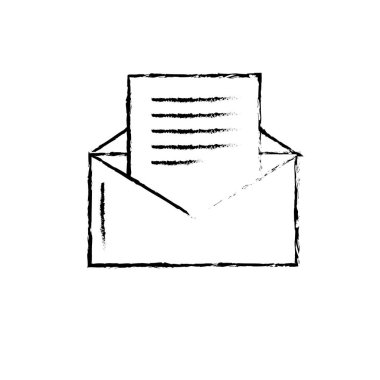 resim kartı mektup önemli mesaj bilgi vektör çizim ile