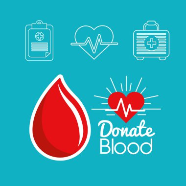 kan bağış gün simge görüntüsünü, vektör çizim tasarım