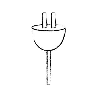 Şekil Elektrik kablo voltaj bağlantı vektör çizim için