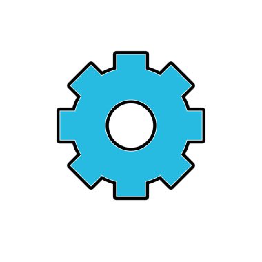 sanayi teknoloji bilgi simge vektör çizim dişli